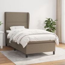 Furniture Limited - Giroletto a Molle con Materasso Tortora