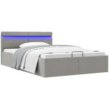 Furniture Limited - Giroletto con Contenitore e led Grigio Chiaro