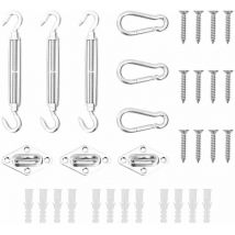 Furniture Limited - Jeu d'accessoires de voile d'ombrage 9 pcs