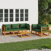 Maison Exclusive - Furniture Limited - Juego muebles de jardín 6 piezas madera