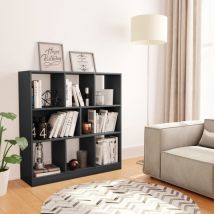 Furniture Limited - Libreria Grigia 97,5x29,5x100 cm in Legno