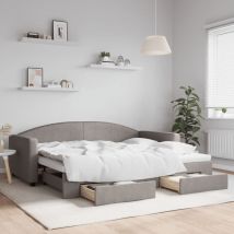 Furniture Limited - Lit de jour avec gigogne et tiroirs sans
