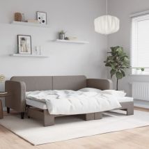 Maison Exclusive - Furniture Limited - Lit de jour avec gigogne sans matelas taupe