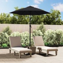Prolenta Premium - Furniture Limited - Parasol Noir 200x224 cm Aluminium