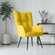 Furniture Limited - Poltrona Relax Giallo Senape in Velluto