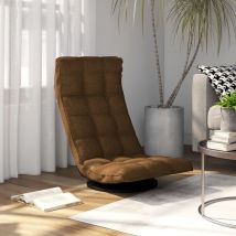 Furniture Limited - Sedia da Pavimento Girevole Marrone in
