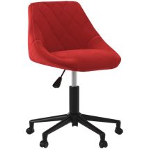 Furniture Limited - Sedia da Pranzo Girevole Rosso Vino in
