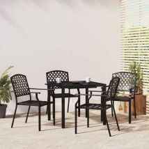 Maison Exclusive - Furniture Limited - Set da Pranzo da Giardino 5 pz in Acciaio