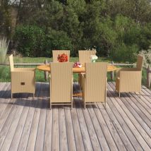 Prolenta Premium - Furniture Limited - Set Mobili da Pranzo per Giardino 7 pz in