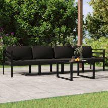 Furniture Limited - Set muebles de jardín 5 pzas y cojines