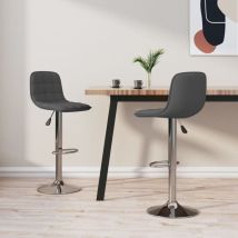 Bearsu - Furniture Limited - Sgabelli da Bar 2 pz Grigio Scuro in Tessuto