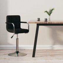 Furniture Limited - Sgabello da Bar Nero in Tessuto