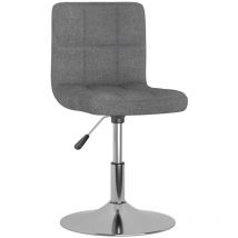 Furniture Limited - Silla de comedor giratoria tela gris claro