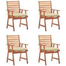 Maison Chic - Furniture Limited - Sillas comedor de jardín y cojines 4 uds