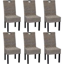 Longziming - Furniture Limited - Sillas de comedor 6 unidades ratán kubu