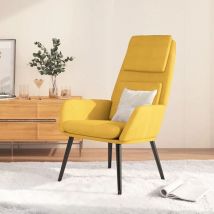 Furniture Limited - Sillón de relax de tela amarillo mostaza