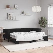 Maison Exclusive - Furniture Limited - Sofá cama nido terciopelo negro 80x200 cm