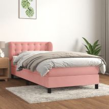 Furniture Limited - Sommier à lattes de lit avec matelas Rose
