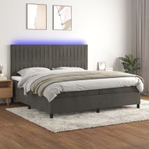 Maison Exclusive - Furniture Limited - Sommier à lattes de lit matelas et led Gris f
