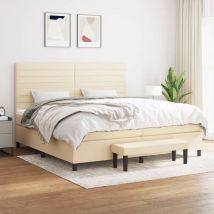 Maison Exclusive - Furniture Limited - Sommier à lattes de lit avec matelas Crème