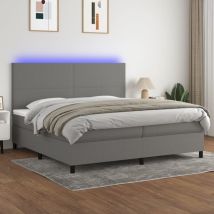 Maison Chic - Furniture Limited - Sommier à lattes de lit et matelas et led Gri