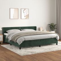 Furniture Limited - Sommier à lattes de lit et matelas Vert foncé