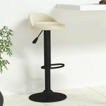 Furniture Limited - Tabouret de bar Crème Velours