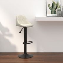 Furniture Limited - Tabouret de bar Crème Velours