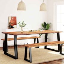 Furniture Limited - Tavolo da Pranzo Bordi Vivi 200x90x75 cm