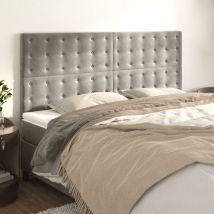 Furniture Limited - Testiere 4 pz Grigio Chiaro 100x5x78/88 cm in