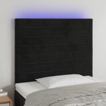 Maison Exclusive - Furniture Limited - Tête de lit à led Noir 90x5x118/128 cm