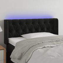 Maison Exclusive - Furniture Limited - Tête de lit à led Noir 103x16x78/88 cm