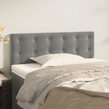 Prolenta Premium - Furniture Limited - Tête de lit Gris clair 80x5x78/88 cm Velours