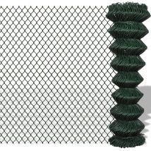 Furniture Limited - Valla de tela metálica acero verde 1,5x25 m