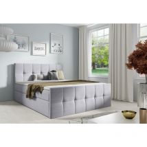 Kontinentalbett colarie 120x200 Polsterlbett mit Bettkästen IN91 - Furnix
