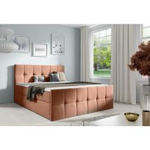 Kontinentalbett colarie 180x200 Polsterlbett mit Bettkästen MH61 - Furnix