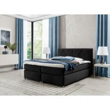 Polsterbett folkie 140x200 Doppelbett mit Topper 70817 - Furnix