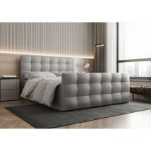 Polsterbett Fratessa 160x200 cm Bettkasten, Boxspringbett mit Matratze MA190 - Furnix