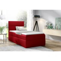 Furnix - Polsterbett MINELLA1 80x200 Doppelbett mit Topper & Bettkasten SF010
