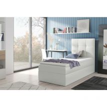 Polsterbett MINELLA2 90x200 Doppelbett mit Topper & Bettkasten MA920 - Furnix