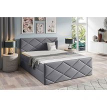 Furnix - Polsterbett perses 160x200 Doppelbett mit Bettkasten FA90