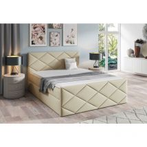 Polsterbett perses 160x200 Doppelbett mit Bettkasten MH02 - Furnix