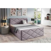 Polsterbett perses 160x200 Doppelbett mit Bettkasten MH62 - Furnix