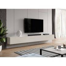Furnix TV-Kommode BARGO 300 cm (3x100cm) Lowboard ohne LED Beige