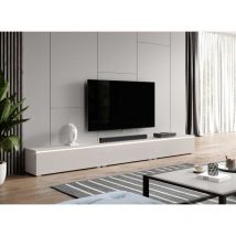 Furnix - TV-Kommode bargo 300 cm Lowboard mit led Anthrazit
