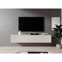 TV-Kommode zibo 160 Lowboard TV-Hängeschrank Beige - Furnix