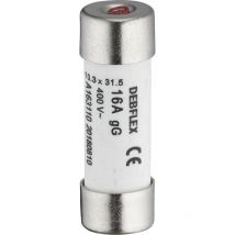 Debflex - 715326 - Fusible con Indicador 10,3X31,5 16A 400V Bolsa de 3