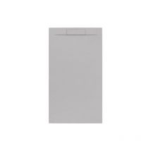 Fusion Rechteckige Duschwanne Gussmarmor 90 x 100 cm, Gris Perla