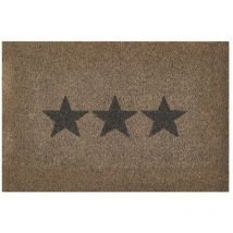 Fußmatte Stars Kokos hellgrau, 40 x 60 cm Matten Fußmatten Schmutzmatte - Andiamo