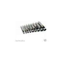 TP - fustelle in acciaio set 9 pz per cuoio lamiere stoffa plastica legno punzoni